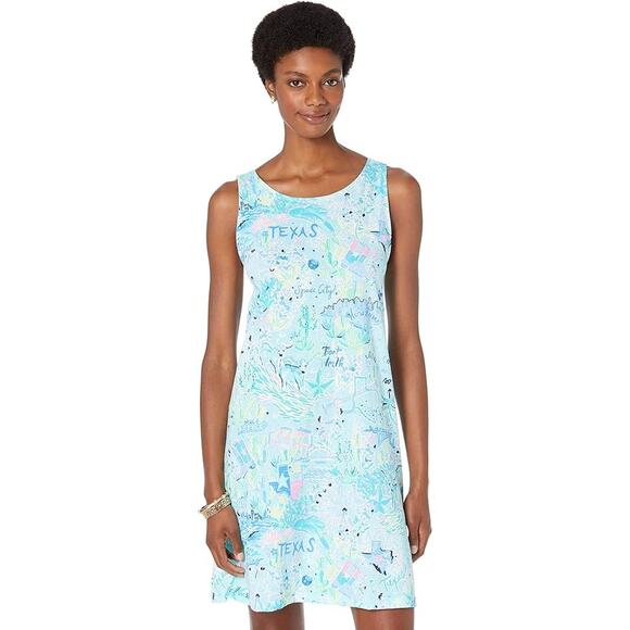 Lilly Pulitzer Dresses & Skirts - Lilly Pulitzer Kristen Swing Dress Bayside Blue Lilly Loves Texas Size XL